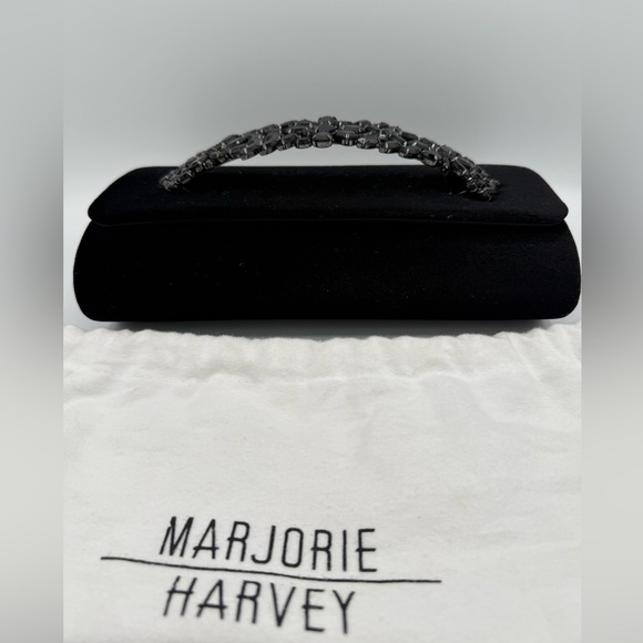 Velvet Clutch with Jeweled Handle by Marjorie Harvey NWOT - Picture 2 of 5